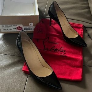 Christian Louboutin Black Patent Heels